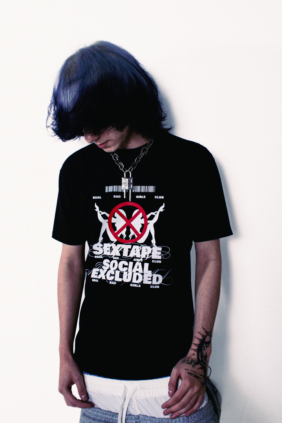 SEXTAPE TEE BLACK/WHITE